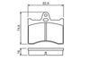 Bosch Brake Pad Set, disc brake 0 986 463 890