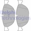 Комплект гальмівних колодок, дискове гальмо DELPHI LP2189 (25045, 25046, D1409-8518)
