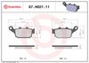 BREMBO Brake Pad Set, disc brake 07HO2711