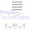 Комплектующие, колодки дискового тормоза DELPHI LX0143