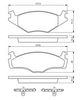комплект спирачно феродо, дискови спирачки