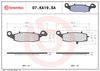 BREMBO Brake Pad Set, disc brake 07KA19SA