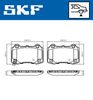 Комплект гальмівних колодок, дискове гальмо SKF VKBP 90849 A (25743, 25744)