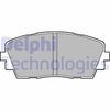 Комплект гальмівних колодок, дискове гальмо DELPHI LP2296