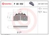 BREMBO Brake Pad Set, disc brake P A6 032
