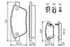 Bosch Brake Pad Set, disc brake 0 986 494 157