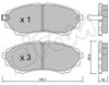 Комплект тормозных колодок, дисковый тормоз CIFAM 822-610-0 (D1574, 24672, 24354, 24353)