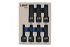 Laser Tools Long Impact Star Socket Bit Set 1/2"D 7pc