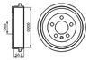 Bosch Brake Drum 0 986 477 133 (0986477133)