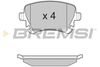 Комплект гальмівних колодок, дискове гальмо BREMSI BP3130 (23914, D1108-8213, SPB130)