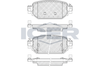 Комплект гальмівних колодок, дискове гальмо ICER 182300 (22623, 22624, 22625, D2042-9271)
