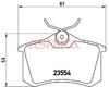 комплект спирачно феродо, дискови спирачки