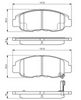 комплект спирачно феродо, дискови спирачки