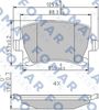 Комплект тормозных колодок, дисковый тормоз FOMAR Friction FO 912381 (23914)