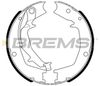 Комплект гальмівних колодок, стоянкова гальмівна система BREMSI GF0727 (GF0727, SFA727)