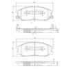 Комплект гальмівних колодок, дискове гальмо NIPPARTS J3600526