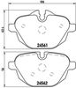 Комплект тормозных колодок, дисковый тормоз BREMBO P 06 064 (24562, 24561, D1473 8672)