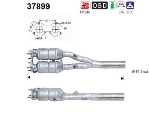 Katalizator AS 1J1131701EX