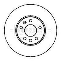Tarcza hamulcowa BORG & BECK BBD5133