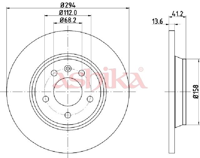 Disc frana ASHIKA 61-00-0307