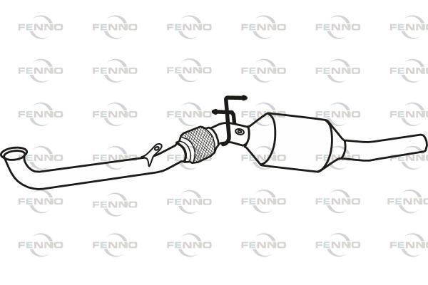 Filtr sadzy / filtr cząstek stałych, układ wydechowy FENNO P9989DPF