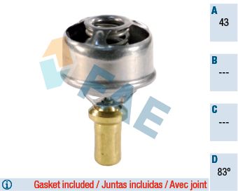 Termostat, środek chłodzący FAE 5202883