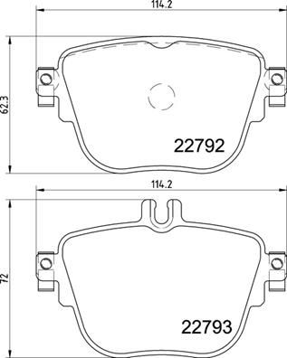 Zestaw klocków hamulcowych, hamulce tarczowe BREMBO P 50 141