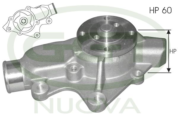 Pompă de apă, răcire motor GGT PA12092