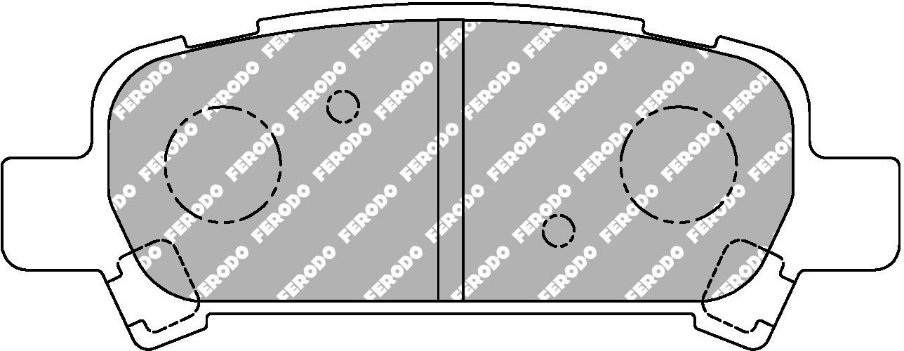 set placute frana,frana disc FERODO FCP1333H