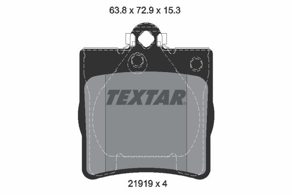 Sada brzdových platničiek kotúčovej brzdy TEXTAR 2191981