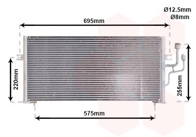 Condensator, climatizare VAN WEZEL 32005119