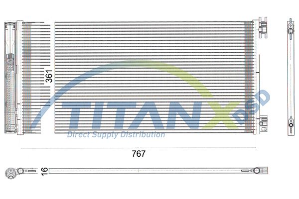 Condensator, climatizare TITANX CD359010