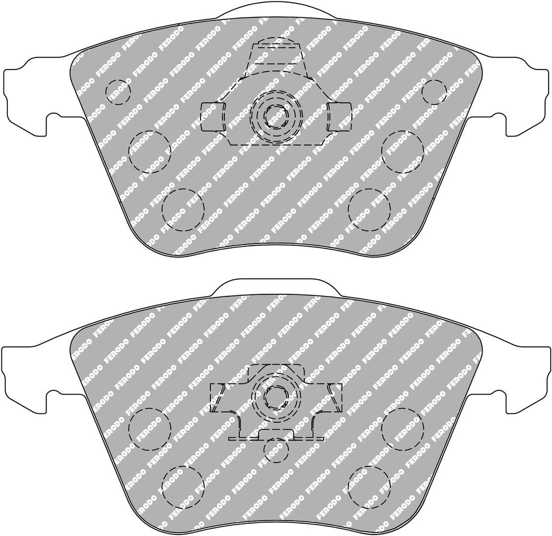 set placute frana,frana disc FERODO FCP1765Z