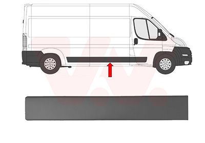 Elemente decorative/protectie, panou lateral VAN WEZEL 0982410