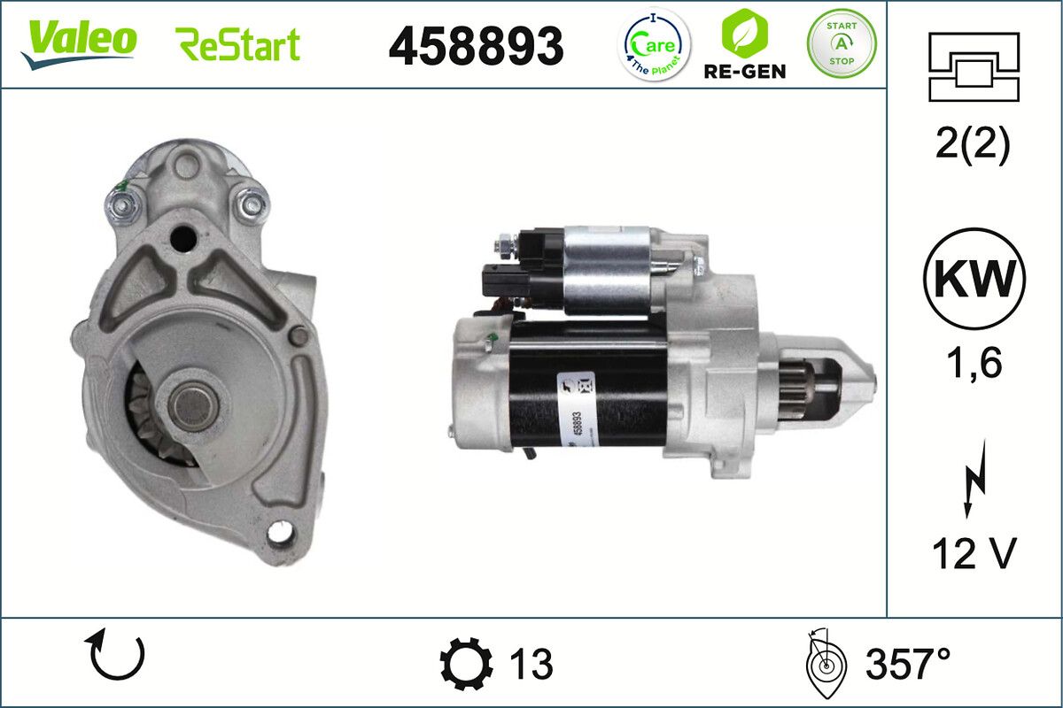 starter VALEO 458893