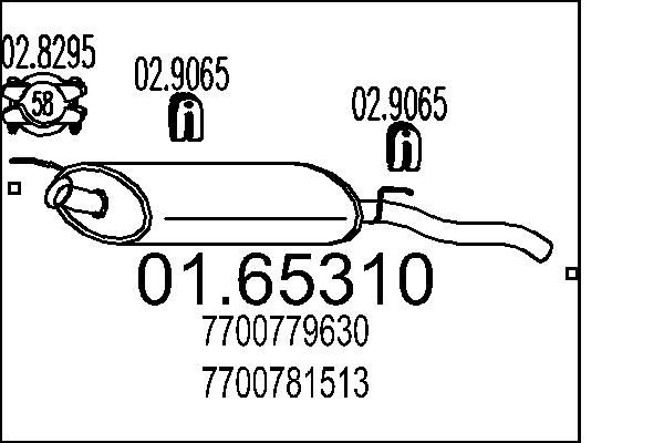 Tłumik końcowy MTS 01.65310