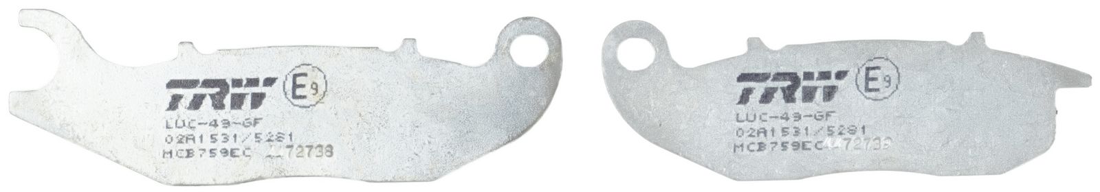 set placute frana,frana disc TRW Organic Eco MCB759EC