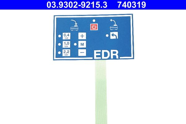 Tastatură tip folie, dis. umpl./aeris. (sis. hidr. frână) ATE 03.9302-9215.3