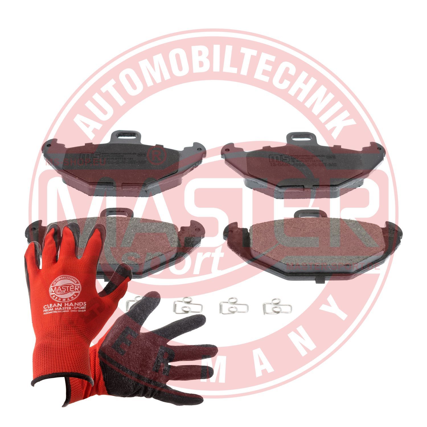 Zestaw klocków hamulcowych, hamulce tarczowe MASTER-SPORT GERMANY 13046049862N-SET-MSP