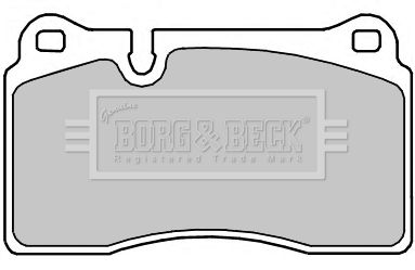 Zestaw klocków hamulcowych, hamulce tarczowe BORG & BECK BBP2374