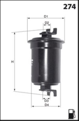 Filtr paliwa LUCAS FILTERS LFPF017