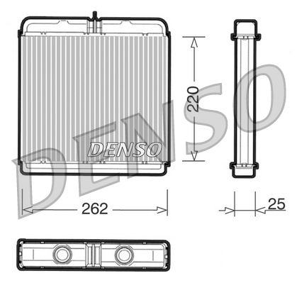 Wymiennik ciepła, ogrzewanie wnętrza DENSO DRR12005