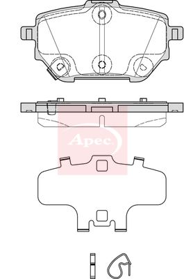 Apec - Rear Brake Pad Set
