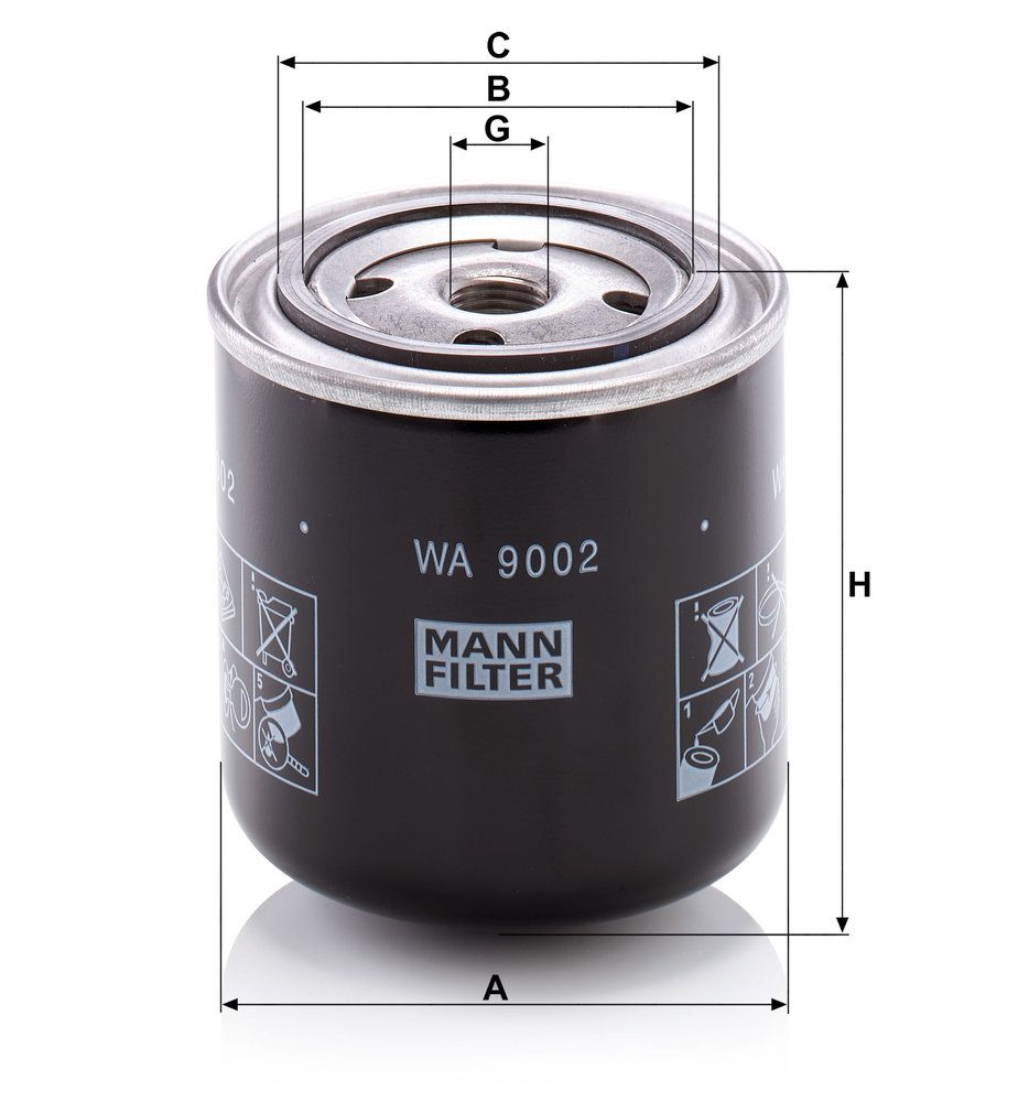 Levně Filtr chladiva MANN-FILTER WA 9002