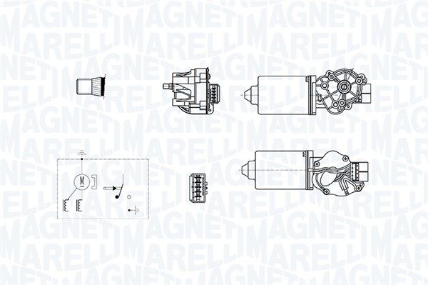 Silnik wycieraczek MAGNETI MARELLI 064378700010