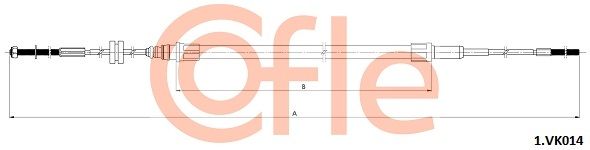 Cięgło, hamulec postojowy COFLE 1.VK014