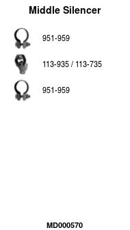 Tłumik środkowy FA1 MD000570