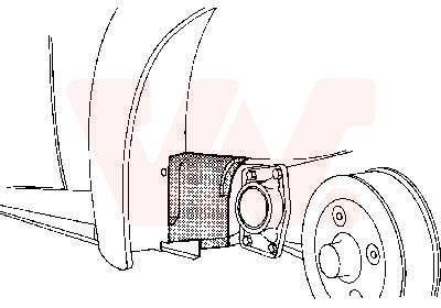 Levně Podběh kola VAN WEZEL 5801469