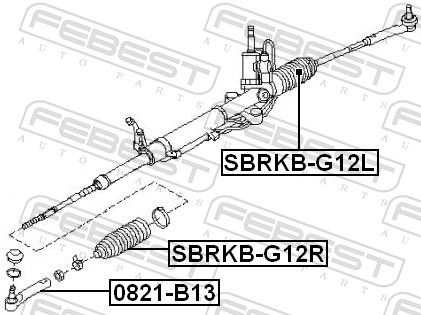 Levně Měch, řízení FEBEST SBRKB-G12R