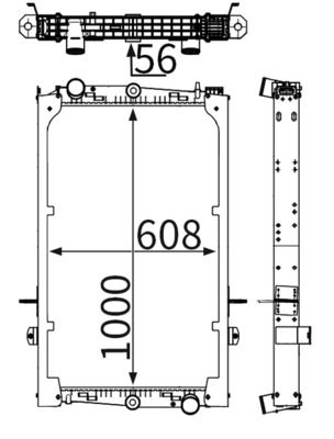 Radiator, racire motor MAHLE CR 2780 000S